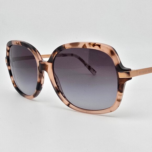 Michael Kors MK2024 Adrianna II Pink Tortoise Frame Grey Gradient Len Sunglasses - Picture 3 of 15